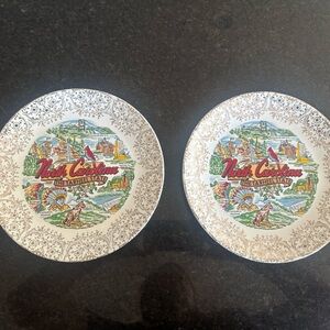 Vintage North Carolina collectors souvenir plates